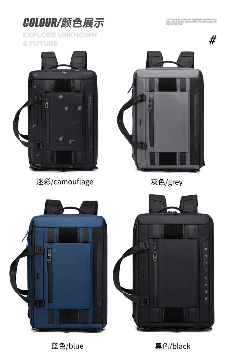 Business Computer Backpack Men's Multifunctional Large Capacity Waterproof Commuting Backpack Shoulder Portable Computer Bag - 图片 16