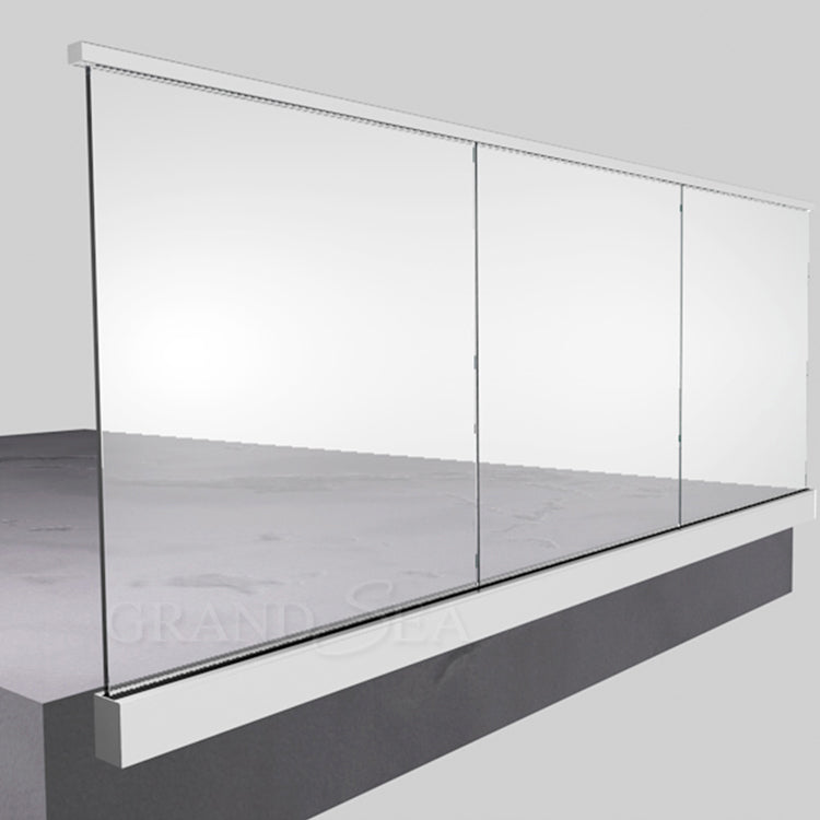 Contemporary Design Aluminum Glass Clamp Balcony Balustrades Handrail for Apartment Use - 图片 4