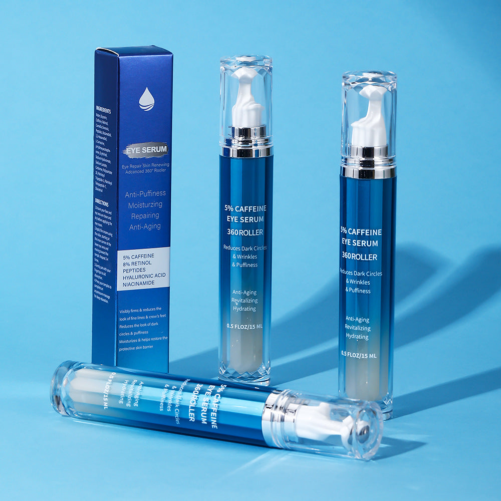 Hydrating and Moisturizing logo White Brand5%Retinol Caffeine Eye Serum - 图片 6