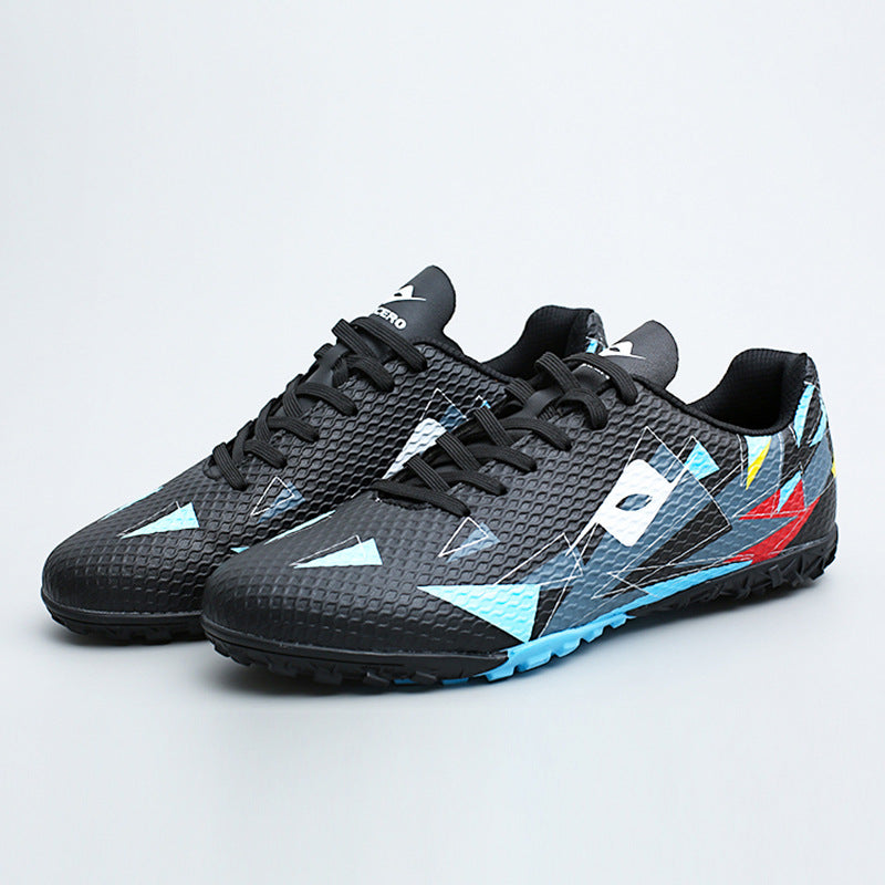 Rotating Buckle Football Shoes Breathable Anti-Slip TF Children's and Teenagers' Turf Training Shoes for Flat Ground Competitions - 图片 7