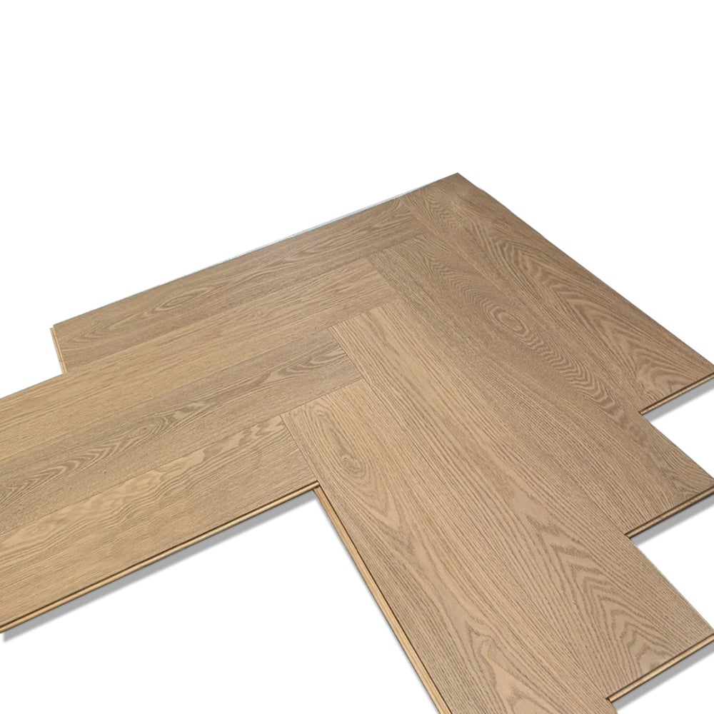 18mm Premium Three-Layer Engineered Ash Hardwood Flooring | Custom Plank for Villas Living Rooms Basements Exterior - 图片 17