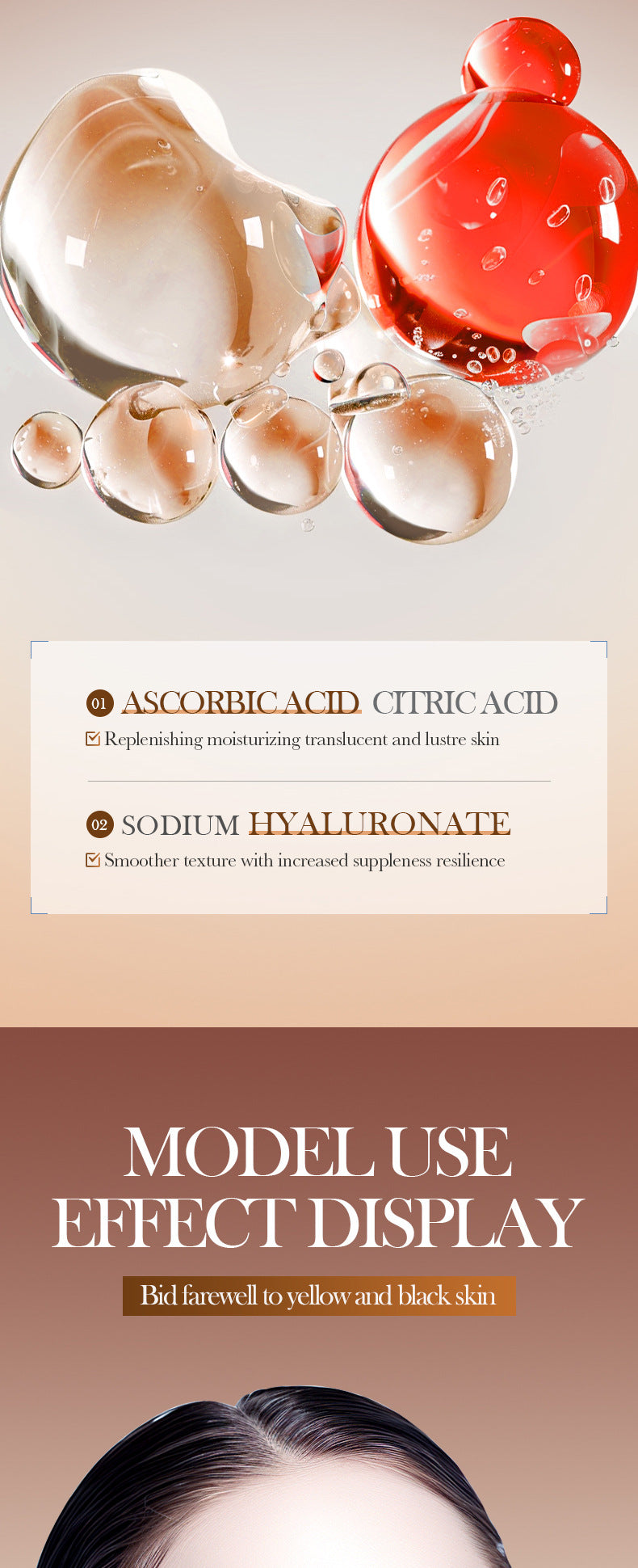 Skin Rejuvenation and Brightening Serum SADOER Moisturizing and Hydrating Essence Gel Cross-Border Wholesale - 图片 15