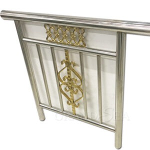 Luxury Design Gold Color Balustrade 304 Stainless Steel Stair Handrail for Sale