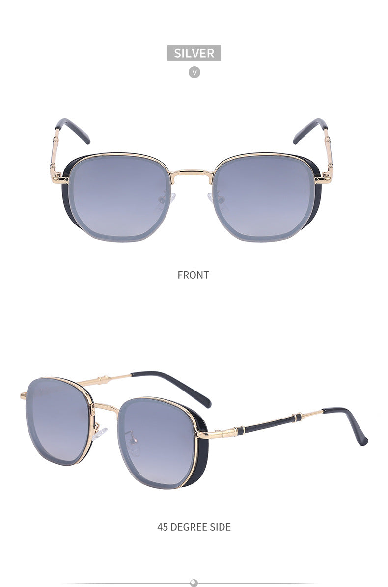 Vintage Steampunk Sunglasses for Men Small Square Frame Sunglasses Trendy Sunglasses Wholesale Driving Glasses shades - 图片 19