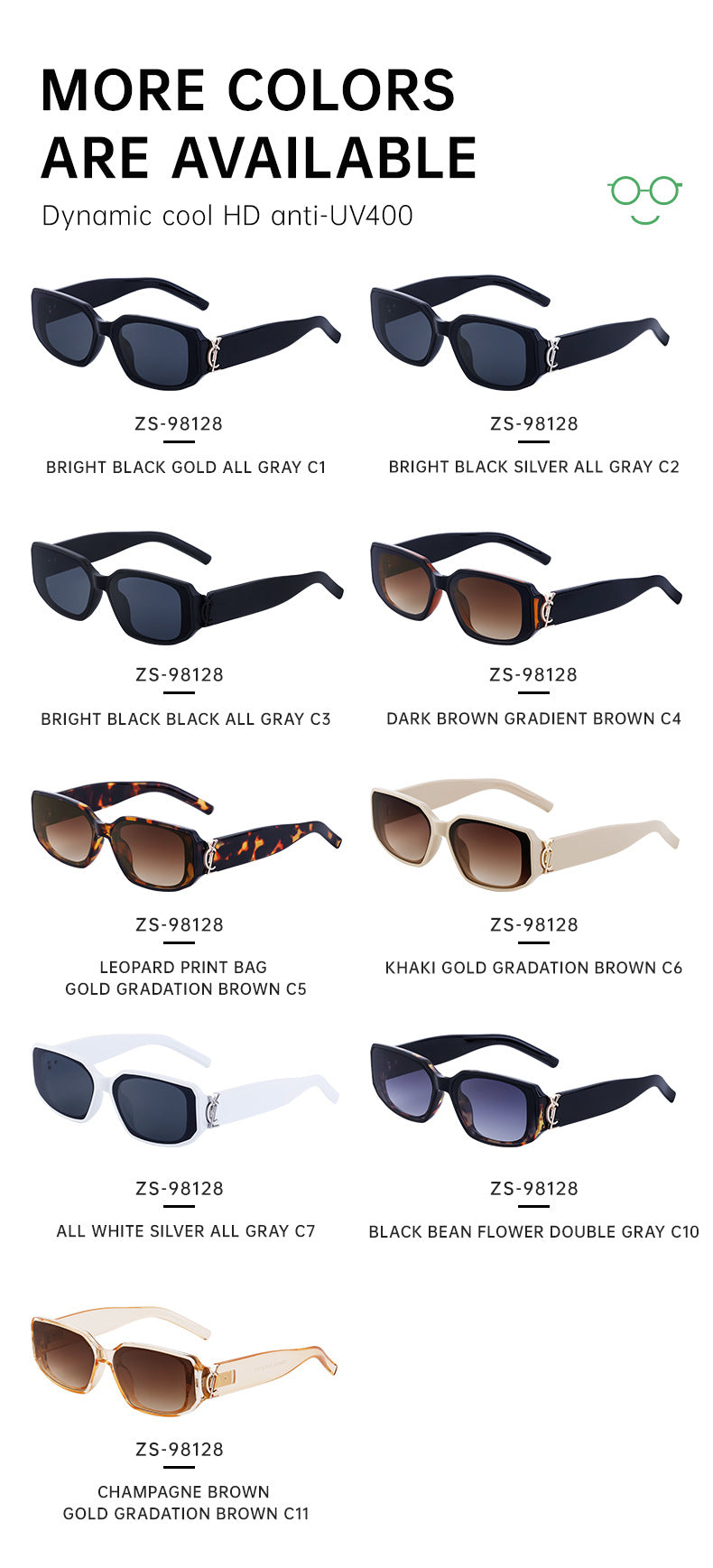 European and American fashion narrow frame sunglasses for women INS Street style square sunglasses for women wholesale sunglasses - 图片 21