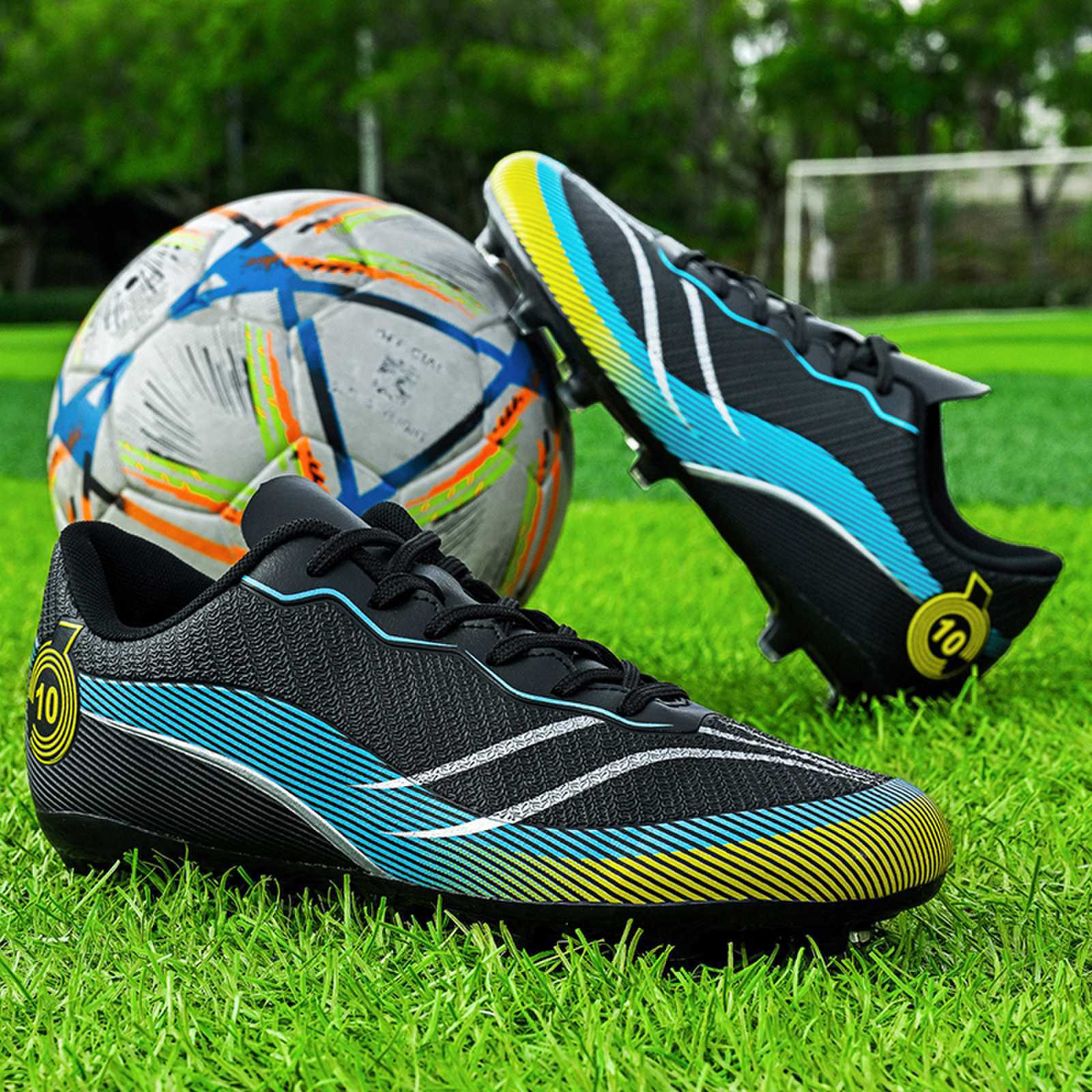 New professional football shoes for men and women teenagers TF Broken Nail AG Long Spike Lightweight Wear-Resistant Competition Training Shoes - 图片 7