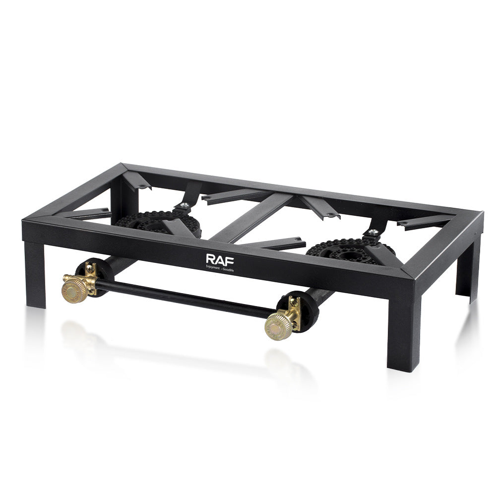 RAF Gas Stove Tabletop Flameout Double Burner Easy-to-Clean Gas Stove Simple Household Liquefied Gas R.8501 - 图片 12