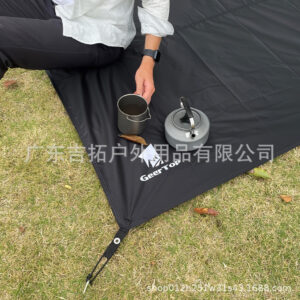 Outdoor Camping Tent Multi-Hook Canopy Ground Sheet Waterproof Moisture-Proof Wear-Resistant Oxford Ground Mat Extra Large Lightweight Picnic Mat