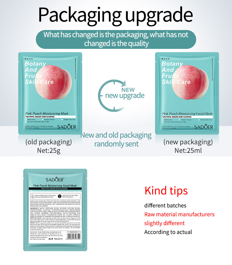 Fruit Mask SADOER Avocado Rose Hydrating Moisturizing Tablets Cross-border Foreign Trade Skincare Wholesale - 图片 26