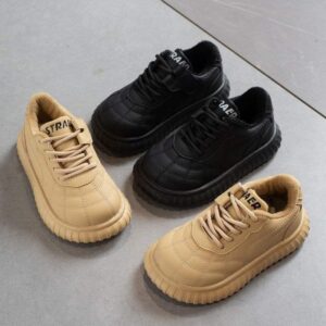 Children's casual shoes2025Autumn and Winter Fleece-Lined Soft Sole Non-Slip Girls' Cotton Shoes Baby Warm Shoes Versatile Boys' Shoes