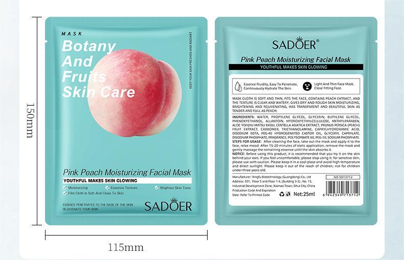 Fruit Mask SADOER Avocado Rose Hydrating Moisturizing Tablets Cross-border Foreign Trade Skincare Wholesale - 图片 50