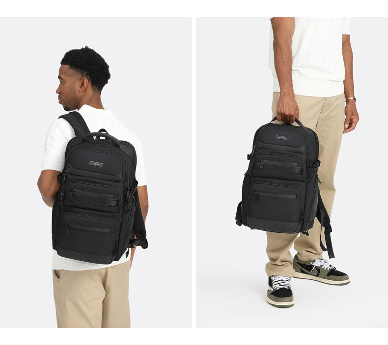 OZUKO Business Backpack Men's Computer Backpack Waterproof High-end Business Travel College Student Commuting School Bag - 图片 25