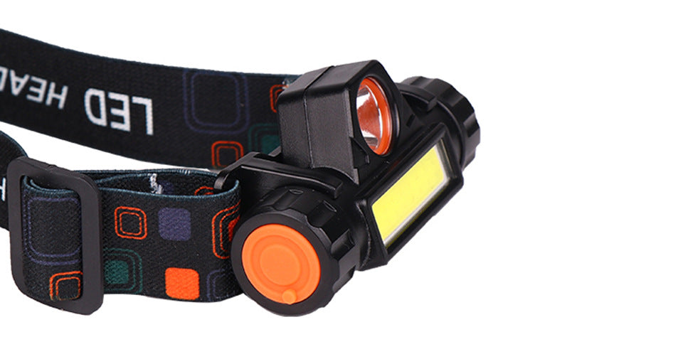 Multifunctional headlight strong light outdoor light night fishing light COB Miner's lamp USB Rechargeable Headlamp with Magnetic Work Head - 图片 21
