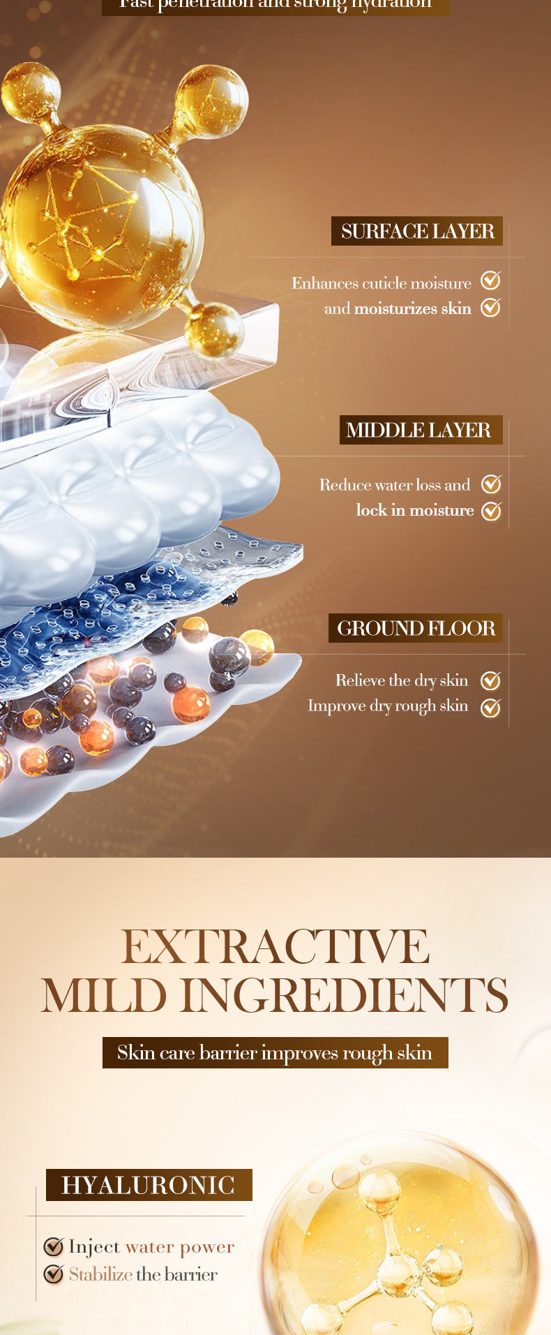 Hyaluronic Acid Hydrating Moisturizing Serum SADOER Skin rejuvenation and moisturizing essence liquid cross-border wholesale - 图片 17