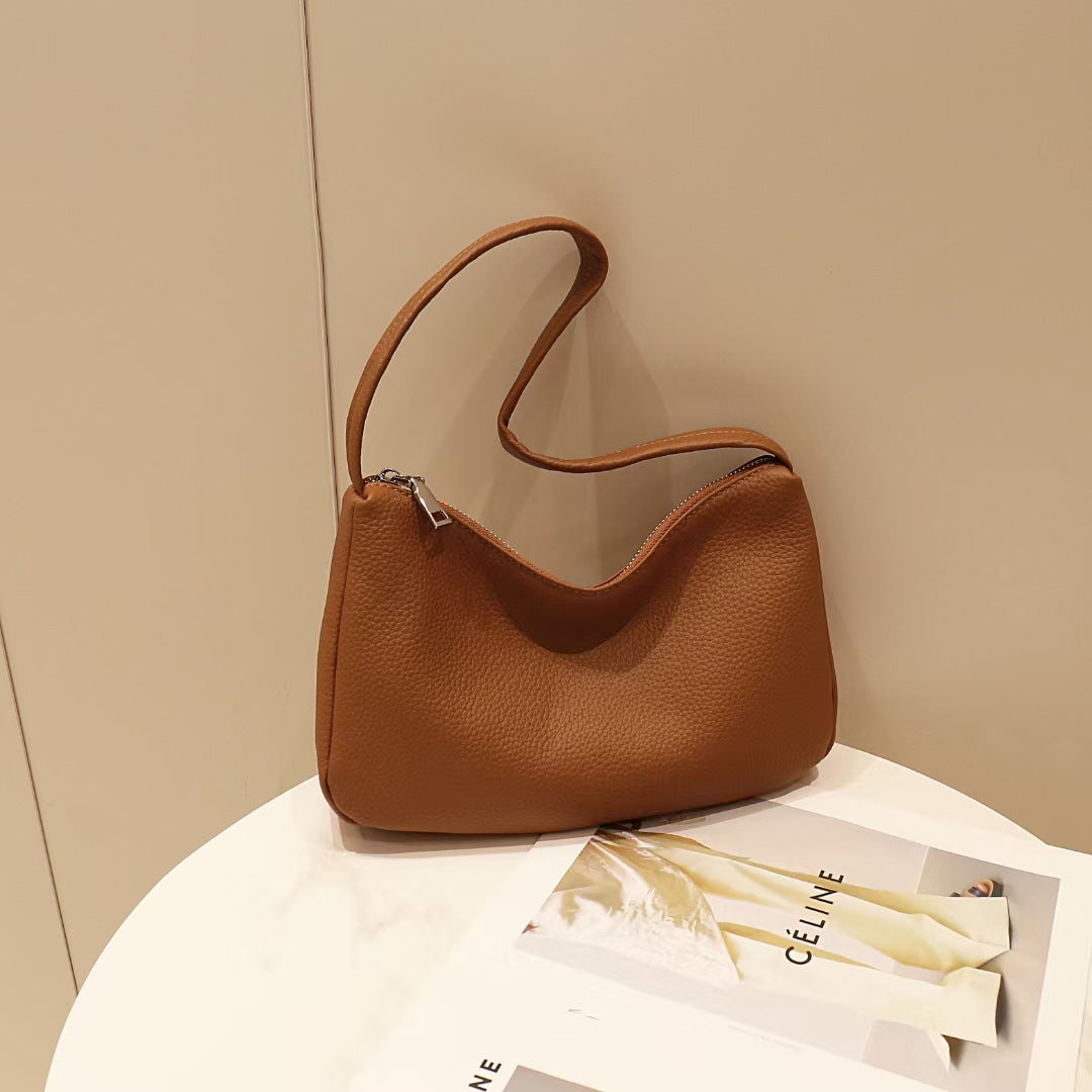 Guangzhou Luggage2025New Niche Simple Women's Bag Summer Versatile High-End Large Capacity Genuine Leather Underarm Bag - 图片 16