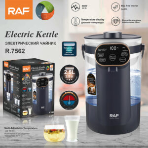 RAF European Standard Transparent Glass2.5L Electric Kettle Automatic Large Capacity Multi-Functional Kettle Overheat Protection
