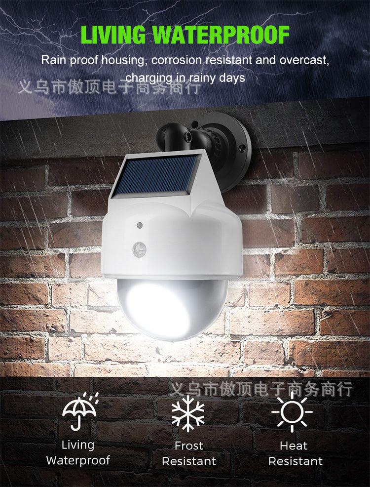 Simulated Surveillance Light Solar Garden Light Fake Camera Street Light Human Body Sensor Wall Light Split-Type Garden Light - 图片 18