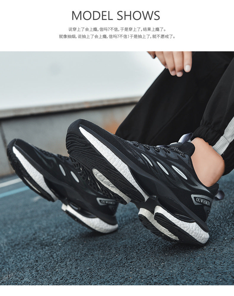 Summer Breathable Men's Shoes2025New Youth Sports Casual Running Shoes Student Lightweight Dad Mesh Trendy Shoes - 图片 18