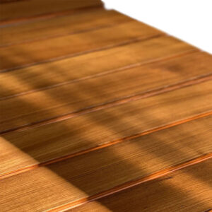 Customizable 12mm Solid Wood Engineered Teak Flooring UV Finish Three Layer Luxury Villa Hotel Basement Interior Exterior