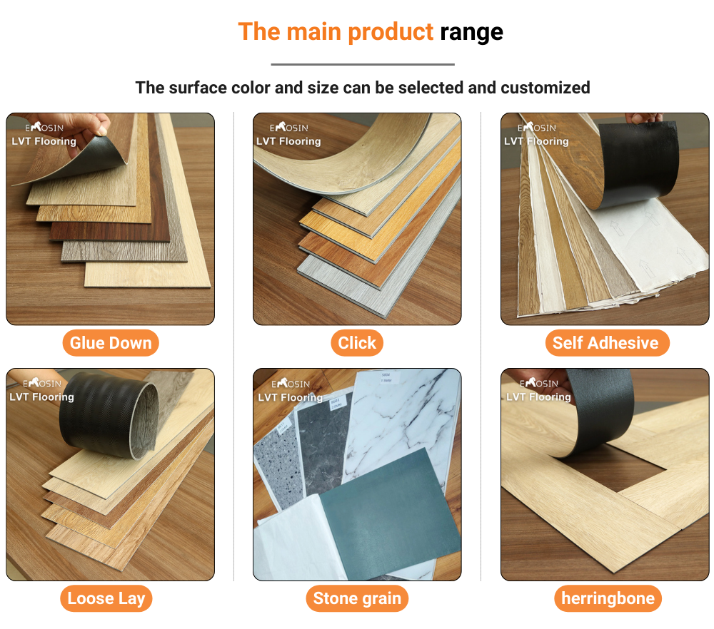Waterproof Discontinued Wood Self Adhesive Pvc Vinyl Plank Peel and Stick Down Luxury Vinyl Tile Lvp Lvt Flooring Sticker - 图片 8