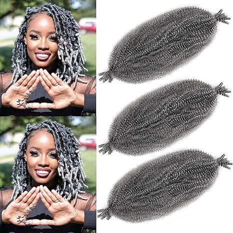 Factory In-Stock African Hand-Torn Caterpillar Wig Synthetic Long Curly Hair Marley Braid Fluffy Short Curly - 图片 13