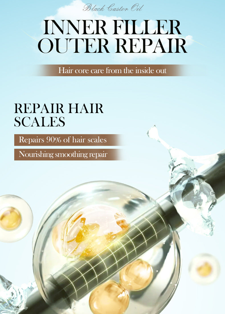 Black Castor Oil Hair Mask500gSADOER Nourishing, Smooth and Fluffy Conditioner Cross-Border Wholesale - 图片 13