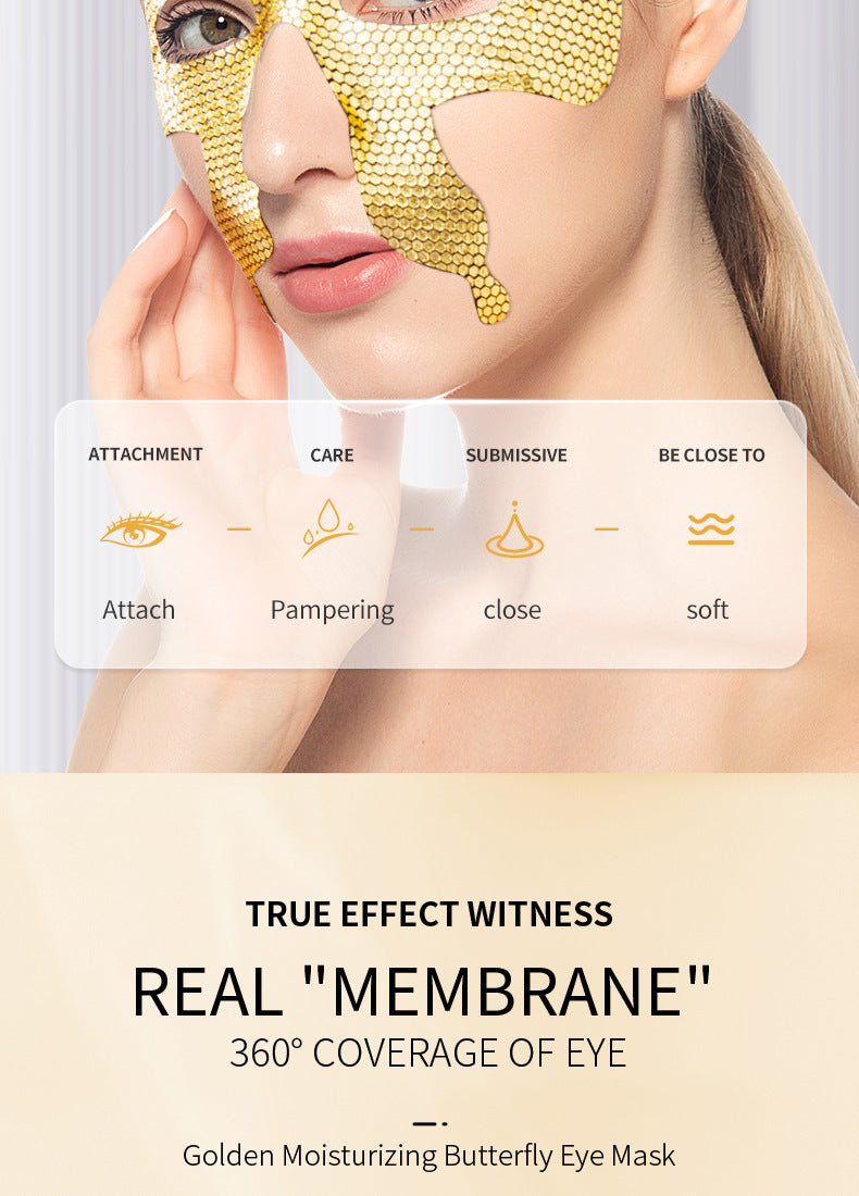 Gold Butterfly Eye Mask SADOER Eyes mask15g Moisturizing and Nourishing Tablets for Cross-Border Wholesale - 图片 18