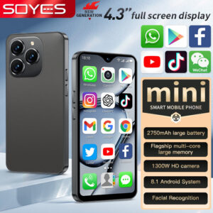 XS18promax All Netcom4G Mini Mobile Phone4.3Inch Water Drop Screen Ultra Small Foreign Language