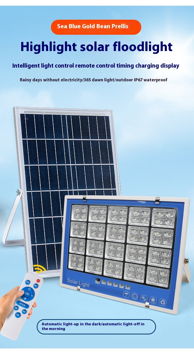 Super Bright New Rural Household LED Street Light Indoor/Outdoor IP65 Flood Light Waterproof Iron ABS for Roads Solar Panels - 图片 12