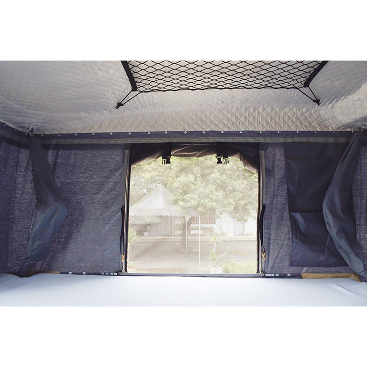 FRP Automatic Hard Shell Car Roof Top Tent SUV Waterproof Outdoor Camping Lightweight Quick Open for Self-Driving Tours - 图片 49