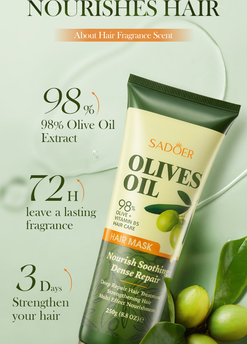 Olive Oil Hair Mask SADOER Repair Smooth Nourishing Hair Conditioner Cross-Border Wholesale - 图片 22