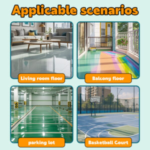 Water-based Floor Paint Wear-resistant Anti-slip Parking Lot Workshop Household Floor Paint Cement Floor Renovation Color-changing Paint