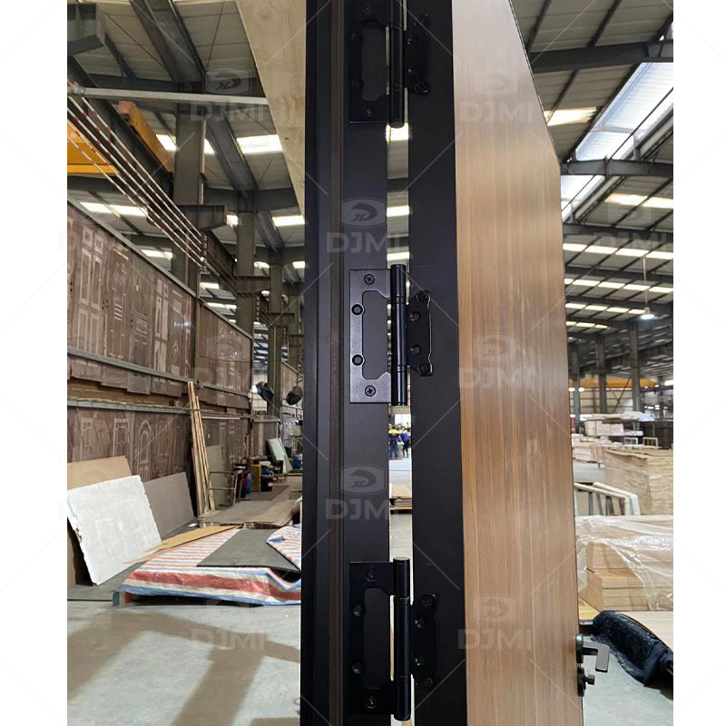 Wooden Color Plywood Hollow Aluminum Honeycomb Semi Solid Core Flush Door - 图片 5