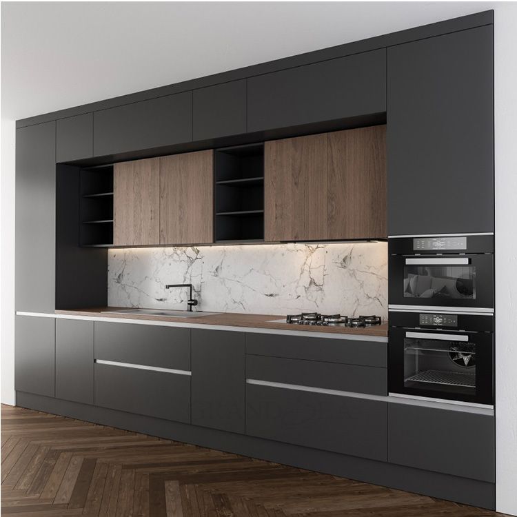Modern Acrylic Kitchen Design Unit Cabinet Door Modular Lacquer Kitchen Cabinet - 图片 3
