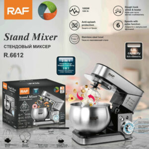 European Style New Household Fully Automatic Chef Machine Mixer Small Desktop Stainless Steel Dough Mixer Egg Beater5.8L