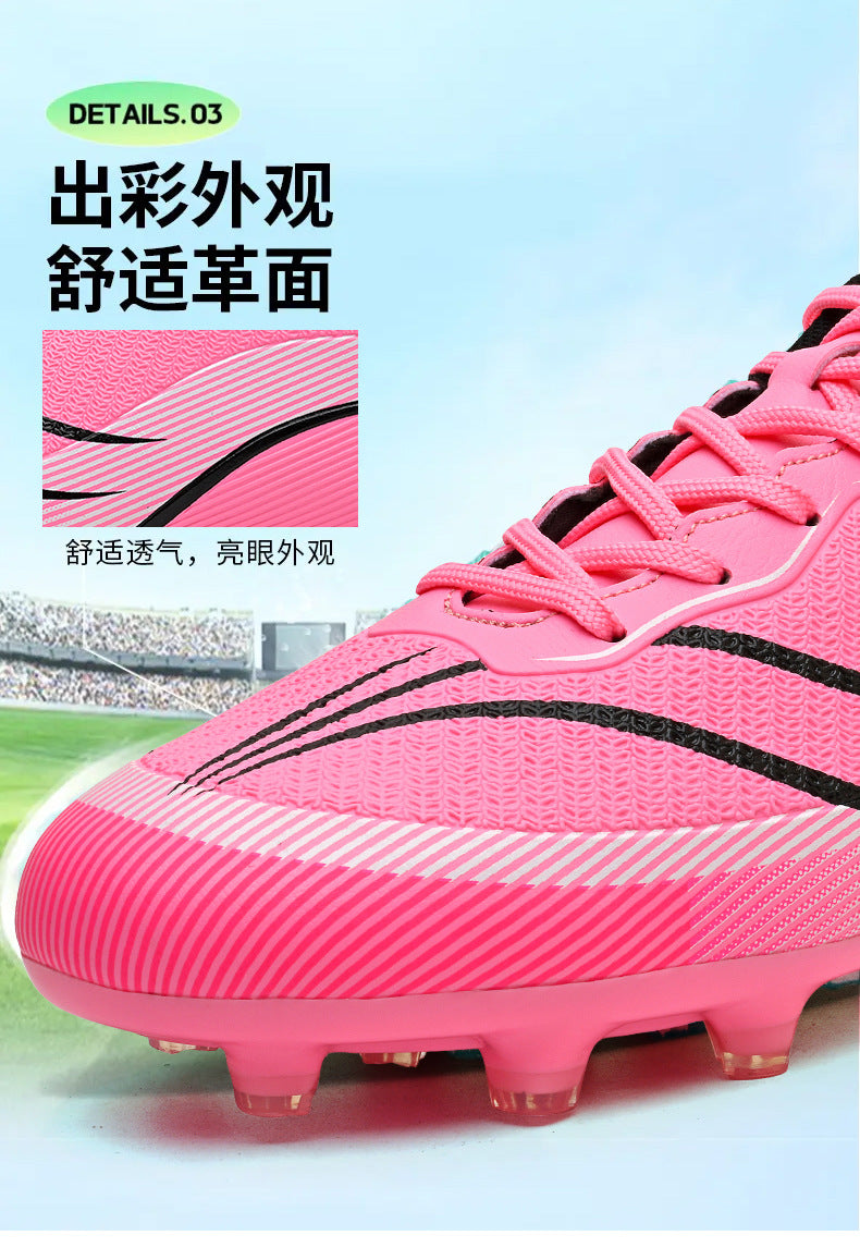 New professional football shoes for men and women teenagers TF Broken Nail AG Long Spike Lightweight Wear-Resistant Competition Training Shoes - 图片 16