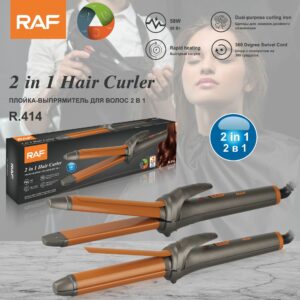 New 2-in-1 Curling Iron and Straightener Ceramic Plate Dry and Wet Dual-use Large Curling Bangs Hair Styling Tool