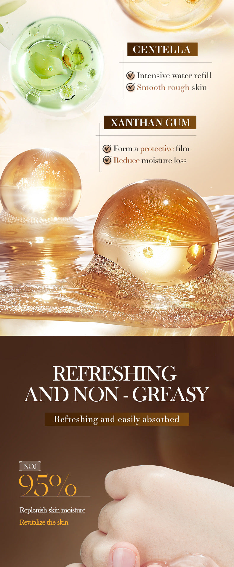 Hyaluronic Acid Hydrating Moisturizing Serum SADOER Skin rejuvenation and moisturizing essence liquid cross-border wholesale - 图片 18