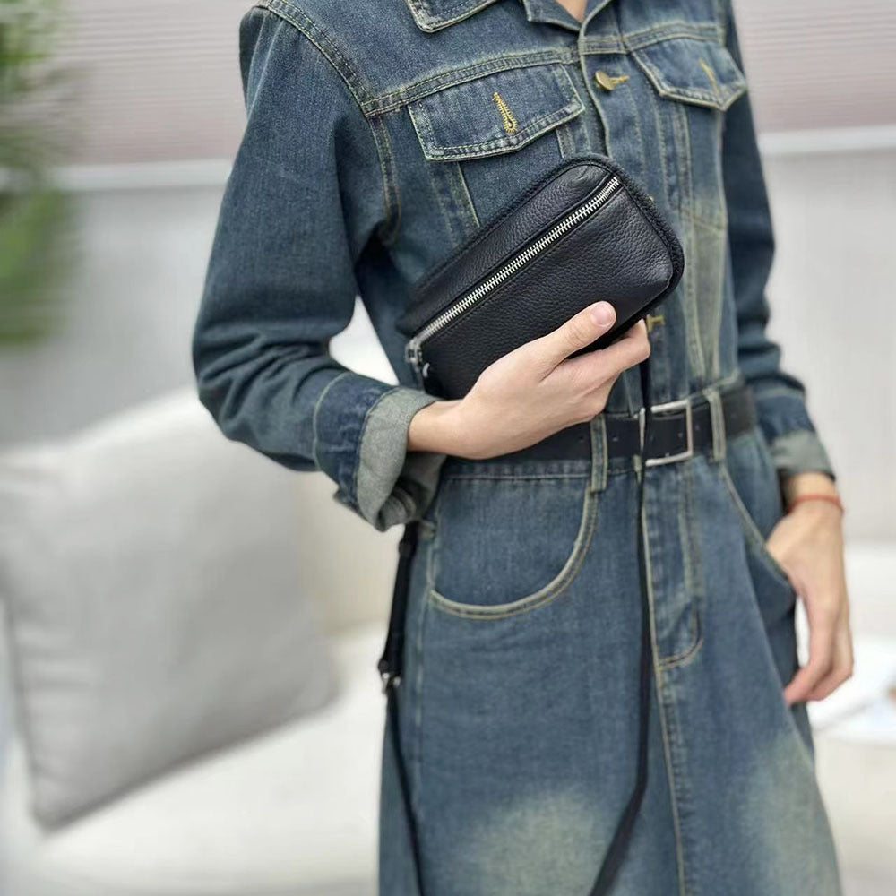 Compact and Exquisite Phone Bag for Women2025New Lightweight Simple Chest Bag Fashionable Portable Mini Crossbody Bag Small Bag - 图片 24
