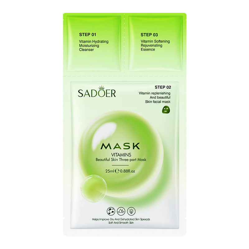 Trilogy Mask SADOER Hyaluronic Acid Firming Acne Removal Hydrating Beauty Mask Cross-Border Wholesale - 图片 6