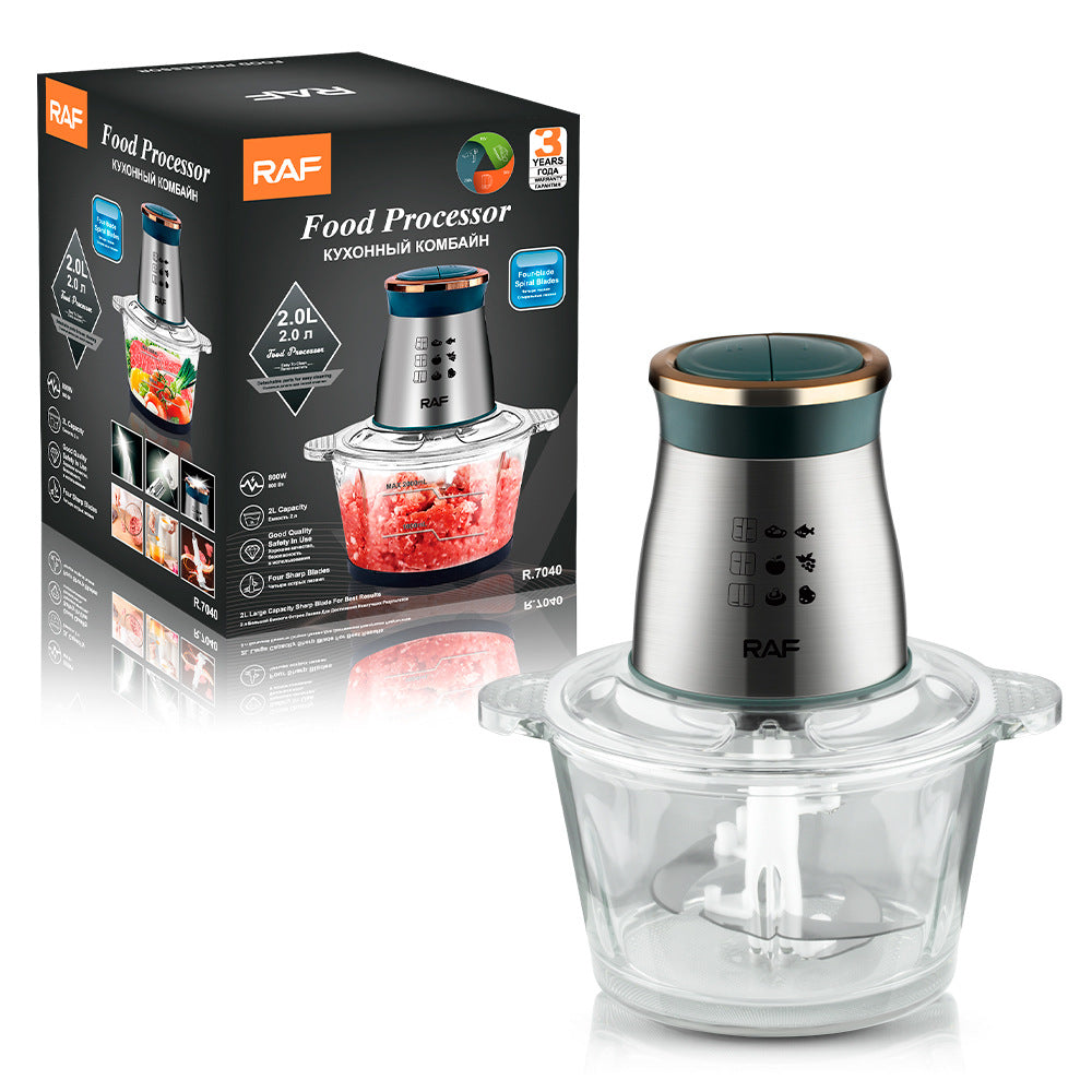 RAF EU Standard Electric Meat Grinder Household Meat Mincer Multi-Functional Food Processor Meat Chopper Meat Mixer2L - 图片 11