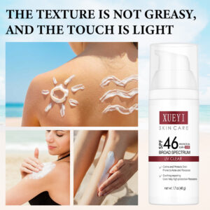 High SPF Sunscreen Lotion Transparent Moisturizing Non-Greasy UV Protection Sunscreen Brightening Isolation Manufacturer Wholesale