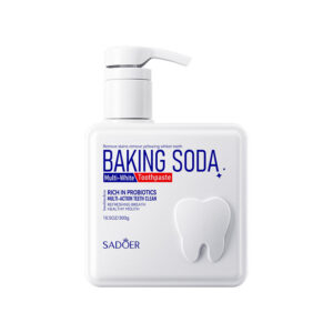 Pump Toothpaste SADOER Baking Soda Probiotics Teeth Cleaning Oral Freshness  Wholesale