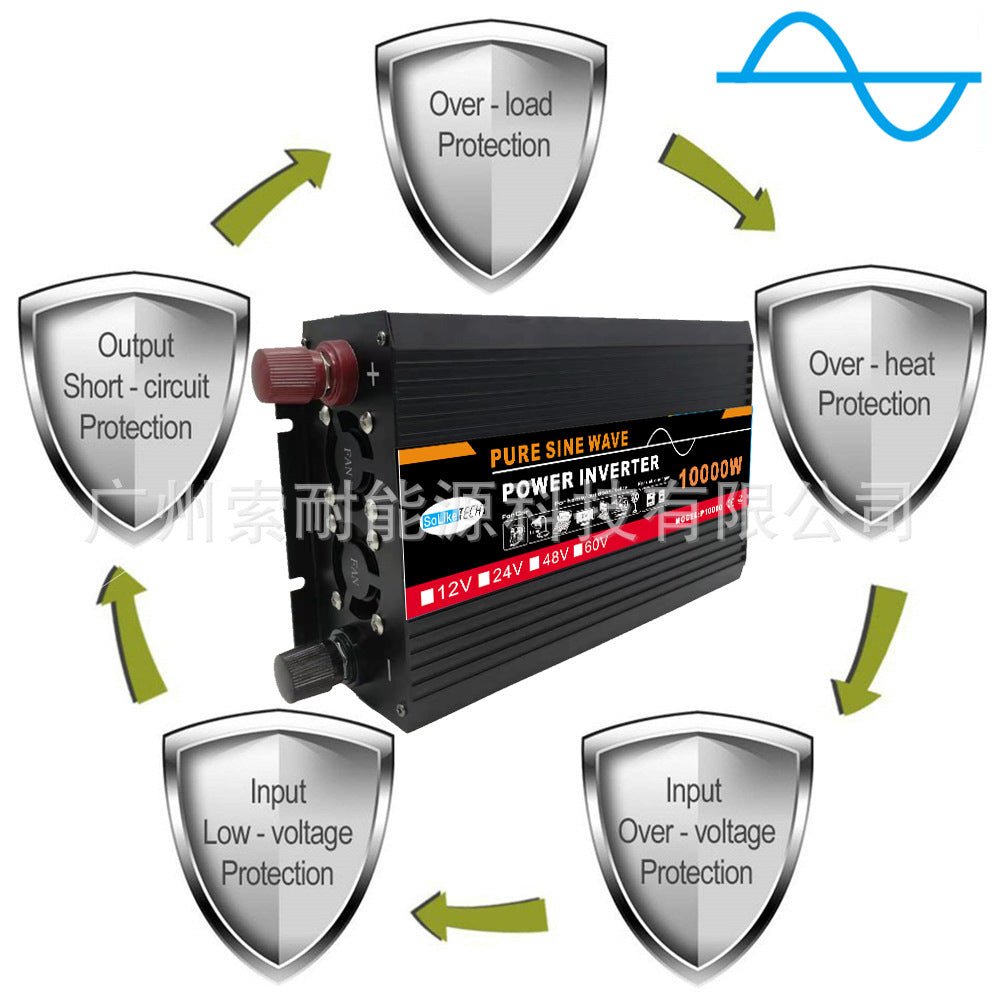 Pure Sine Wave Inverter1500W DC12V/24V Turn AC110V 120V AliExpress Wish Platform Export - 图片 4