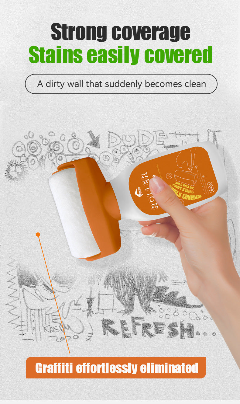 Large Roller Paint for Walls Water-Based Odorless Household White Wall Graffiti Stain Color Change Covering Latex Paint - 图片 9