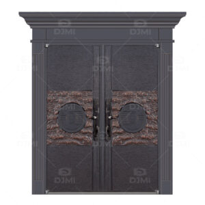 Modern Front Double Door for the House Aluminium Front Doors for Homes Storm Door Exterior