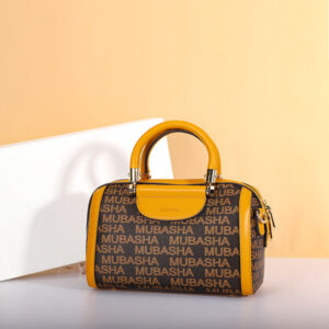 2024New Fashion Boston Bag Printed Retro Pillow Bag Handheld Shoulder Bag Personalized Crossbody Bag European and American Style Bag