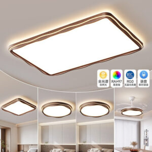 Living Room Main Light New Chinese Style Mid-century Elegant Zhongshan Lighting Whole House2025New Walnut Ceiling Light