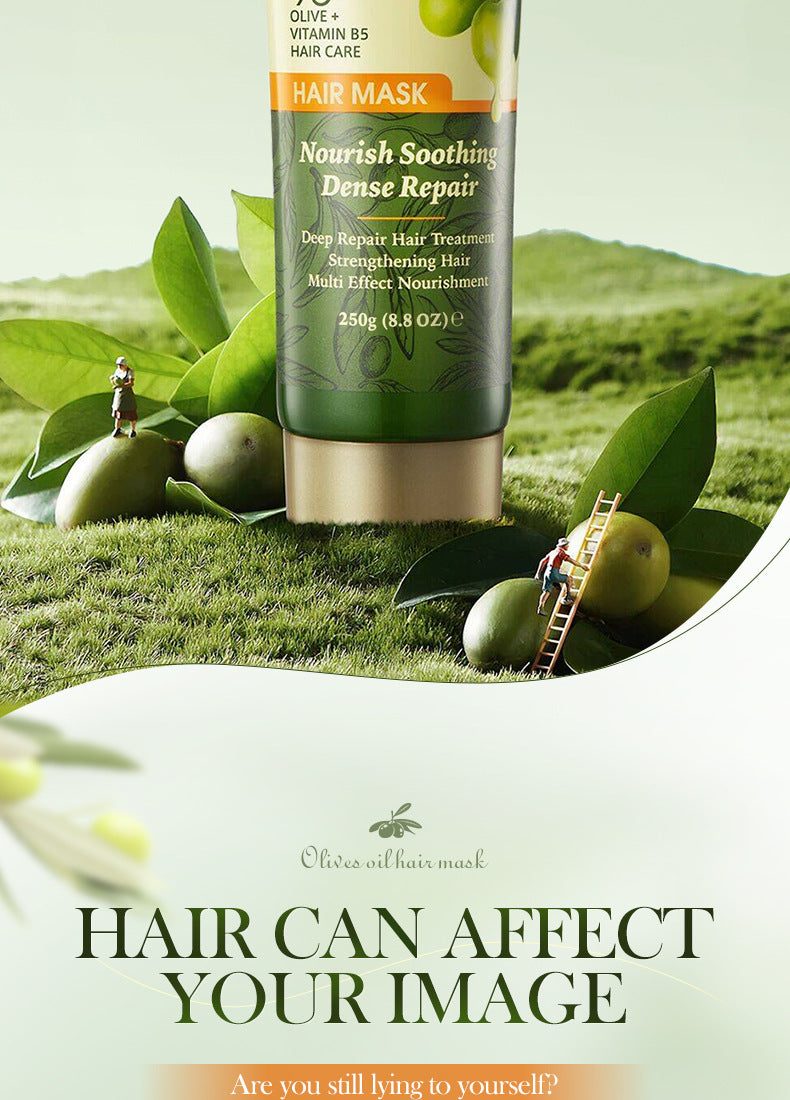 Olive Oil Hair Mask SADOER Repair Smooth Nourishing Hair Conditioner Cross-Border Wholesale - 图片 10