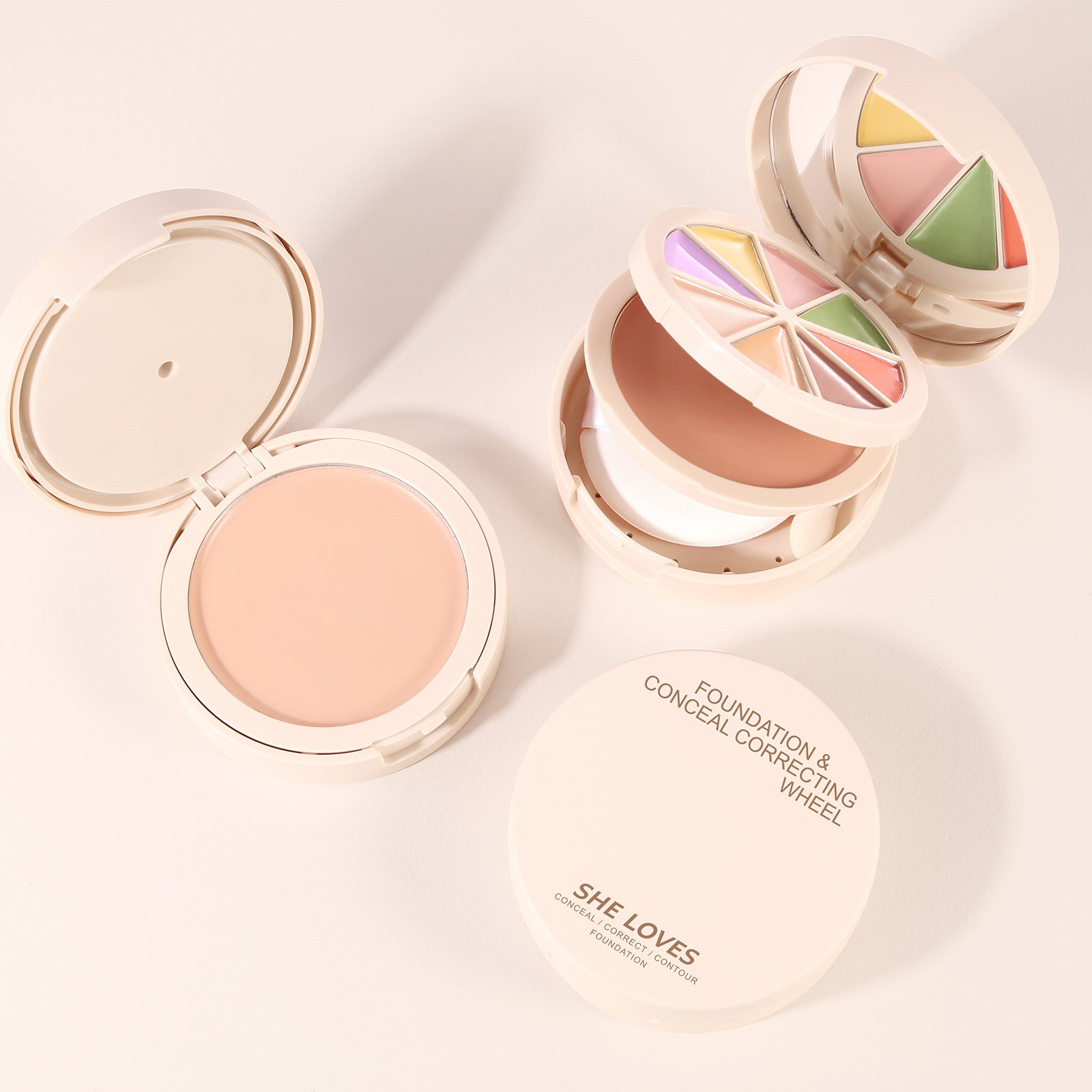 Exclusive Supply sheloves Concealer Cover Acne Marks, Spots, Dark Circles, Contouring Foundation Cream Concealer Palette - 图片 16